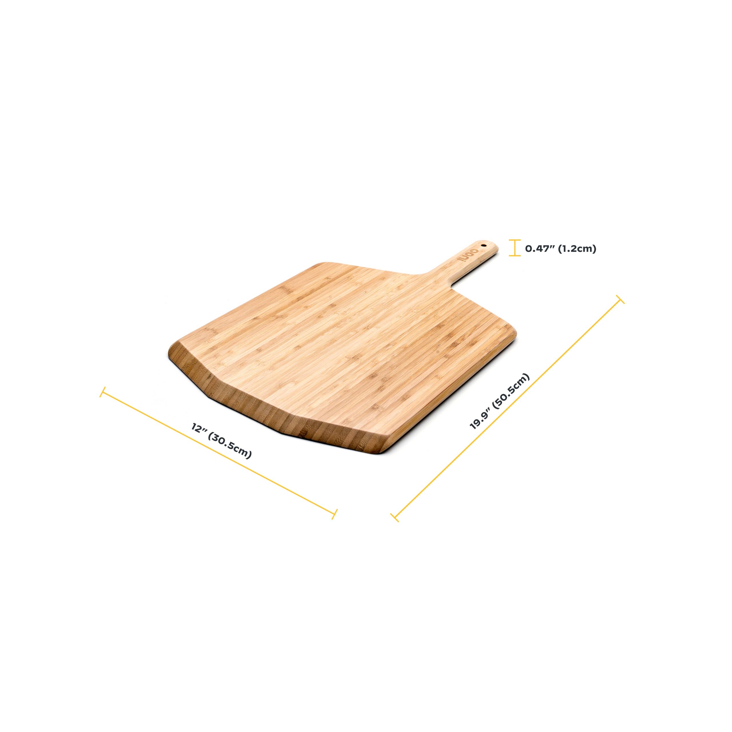 12" Bamboo Pizza Peel & Serving Board / 12インチ用竹製ピザピール - 画像 (3)